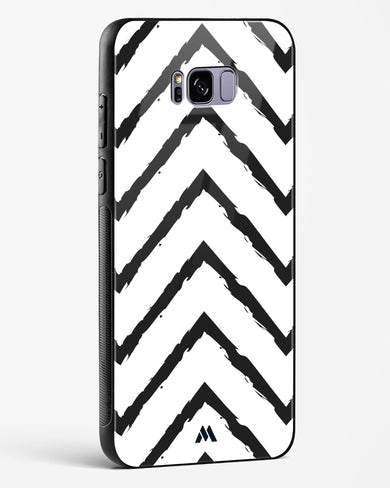Calligraphic Zig Zags Glass Case Phone Cover (Samsung)