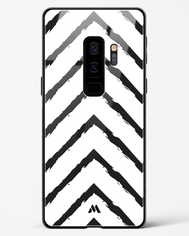 Calligraphic Zig Zags Glass Case Phone Cover-(Samsung)