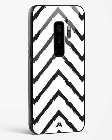 Calligraphic Zig Zags Glass Case Phone Cover-(Samsung)