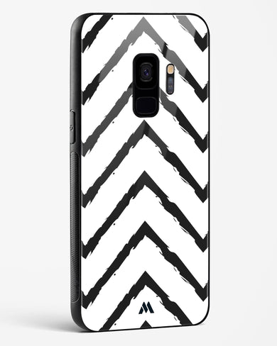 Calligraphic Zig Zags Glass Case Phone Cover (Samsung)