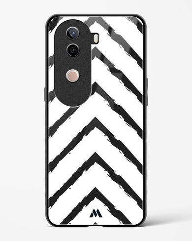 Calligraphic Zig Zags Glass Case Phone Cover (Vivo)