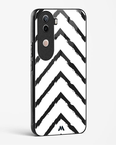 Calligraphic Zig Zags Glass Case Phone Cover (Vivo)