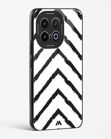 Calligraphic Zig Zags Glass Case Phone Cover (Vivo)