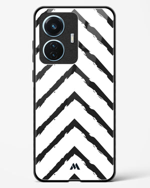 Calligraphic Zig Zags Glass Case Phone Cover (Vivo)