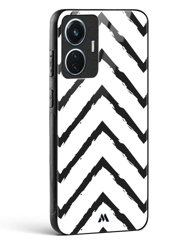 Calligraphic Zig Zags Glass Case Phone Cover (Vivo)
