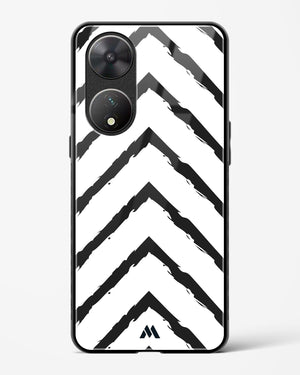 Calligraphic Zig Zags Glass Case Phone Cover-(Vivo)