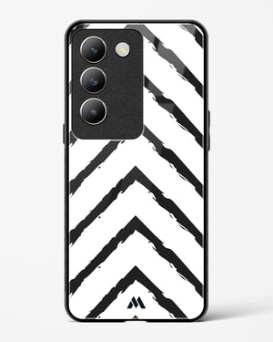 Calligraphic Zig Zags Glass Case Phone Cover (Vivo)