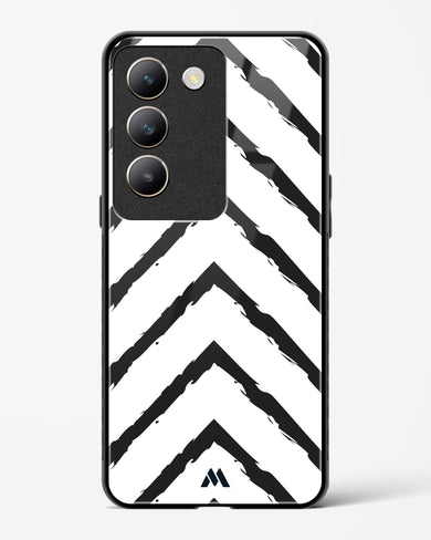 Calligraphic Zig Zags Glass Case Phone Cover (Vivo)