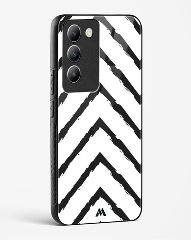 Calligraphic Zig Zags Glass Case Phone Cover (Vivo)