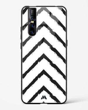 Calligraphic Zig Zags Glass Case Phone Cover (Vivo)