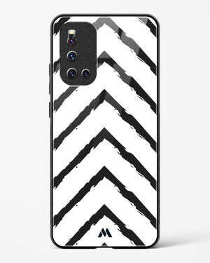Calligraphic Zig Zags Glass Case Phone Cover (Vivo)