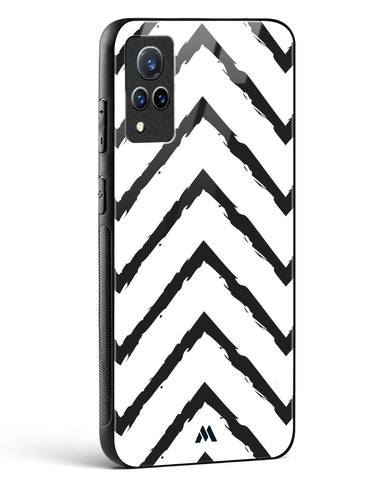 Calligraphic Zig Zags Glass Case Phone Cover (Vivo)