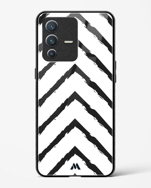 Calligraphic Zig Zags Glass Case Phone Cover-(Vivo)