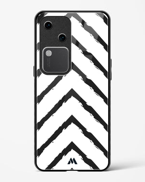 Calligraphic Zig Zags Glass Case Phone Cover (Vivo)