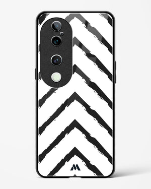 Calligraphic Zig Zags Glass Case Phone Cover (Vivo)