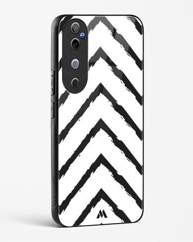 Calligraphic Zig Zags Glass Case Phone Cover (Vivo)