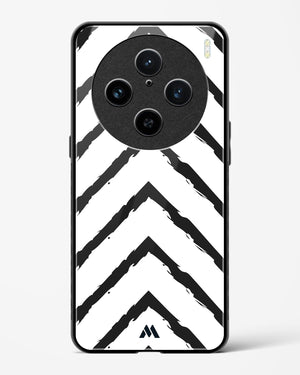 Calligraphic Zig Zags Glass Case Phone Cover (Vivo)