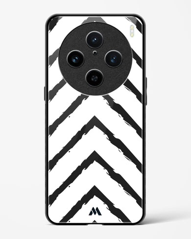 Calligraphic Zig Zags Glass Case Phone Cover (Vivo)