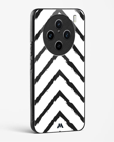 Calligraphic Zig Zags Glass Case Phone Cover (Vivo)