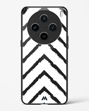 Calligraphic Zig Zags Glass Case Phone Cover (Vivo)
