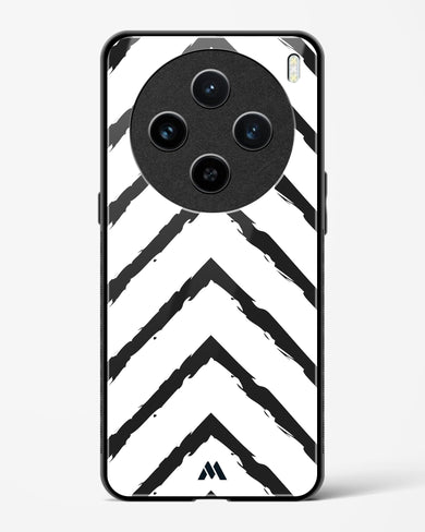 Calligraphic Zig Zags Glass Case Phone Cover (Vivo)