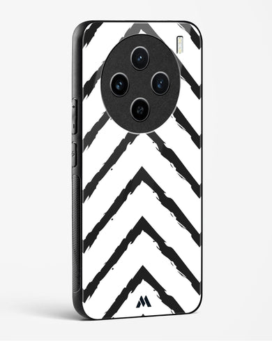 Calligraphic Zig Zags Glass Case Phone Cover (Vivo)