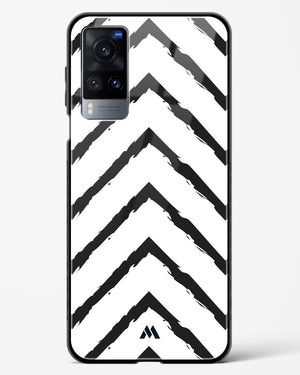 Calligraphic Zig Zags Glass Case Phone Cover (Vivo)