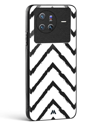 Calligraphic Zig Zags Glass Case Phone Cover-(Vivo)