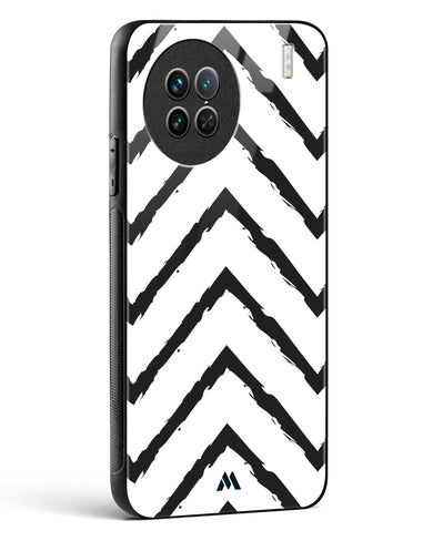 Calligraphic Zig Zags Glass Case Phone Cover (Vivo)