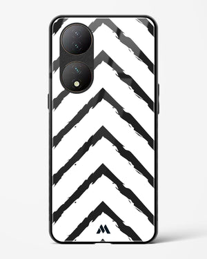 Calligraphic Zig Zags Glass Case Phone Cover (Vivo)