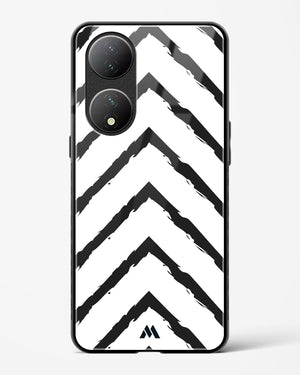Calligraphic Zig Zags Glass Case Phone Cover-(Vivo)