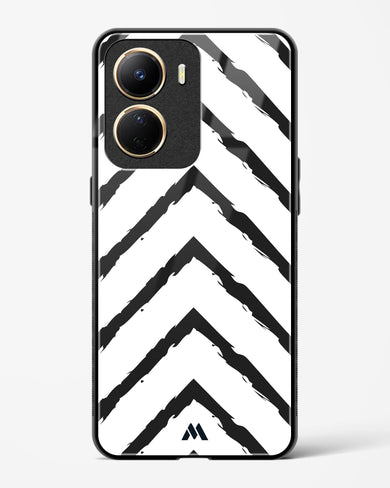 Calligraphic Zig Zags Glass Case Phone Cover (Vivo)