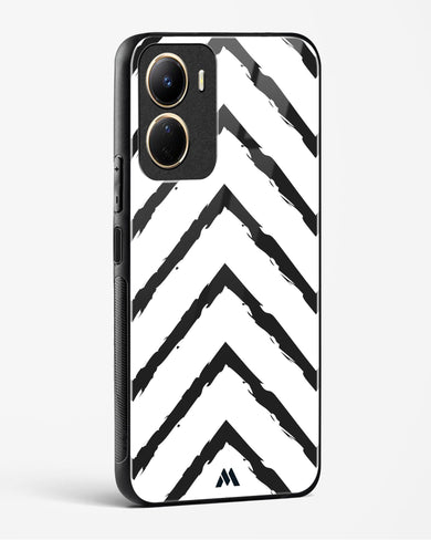 Calligraphic Zig Zags Glass Case Phone Cover (Vivo)