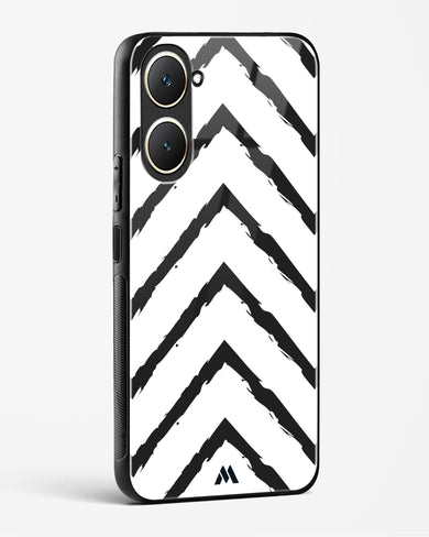 Calligraphic Zig Zags Glass Case Phone Cover (Vivo)