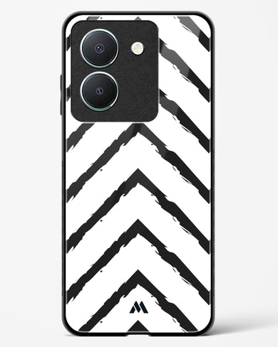 Calligraphic Zig Zags Glass Case Phone Cover-(Vivo)