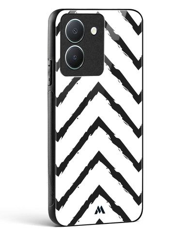 Calligraphic Zig Zags Glass Case Phone Cover-(Vivo)