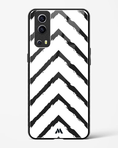 Calligraphic Zig Zags Glass Case Phone Cover-(Vivo)