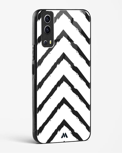 Calligraphic Zig Zags Glass Case Phone Cover-(Vivo)