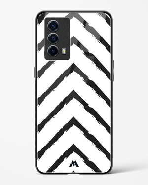 Calligraphic Zig Zags Glass Case Phone Cover (Vivo)