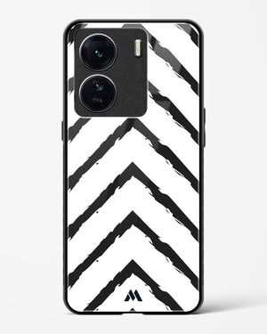 Calligraphic Zig Zags Glass Case Phone Cover (Vivo)