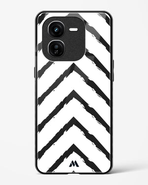 Calligraphic Zig Zags Glass Case Phone Cover (Vivo)