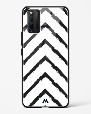 Calligraphic Zig Zags Glass Case Phone Cover (Vivo)