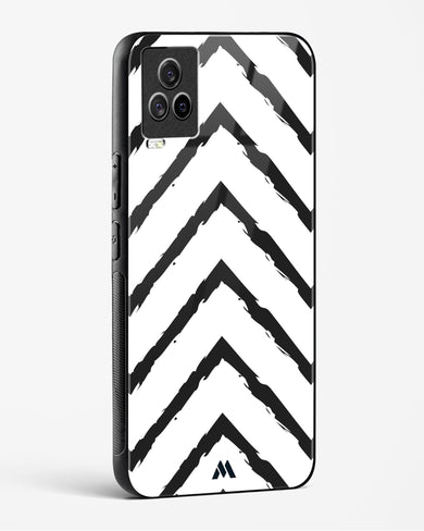 Calligraphic Zig Zags Glass Case Phone Cover (Vivo)