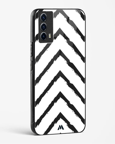 Calligraphic Zig Zags Glass Case Phone Cover-(Vivo)