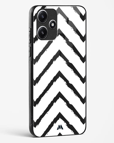 Calligraphic Zig Zags Glass Case Phone Cover-(Xiaomi)