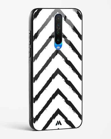 Calligraphic Zig Zags Glass Case Phone Cover-(Xiaomi)