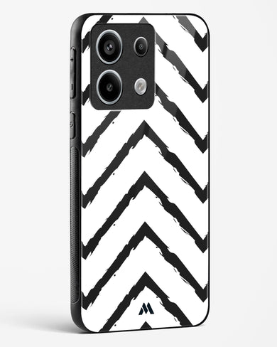 Calligraphic Zig Zags Glass Case Phone Cover-(Xiaomi)