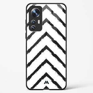 Calligraphic Zig Zags Glass Case Phone Cover-(Xiaomi)