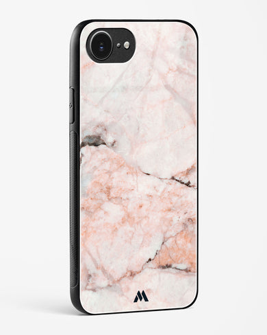 White Rose Marble Glass Case Phone Cover (Apple)