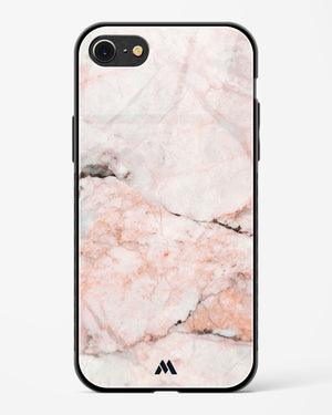 White Rose Marble Glass Case Phone Cover (Apple)